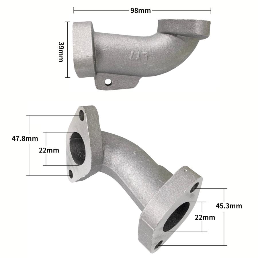 並行輸入品】インテーク マニホールド 内径22mm カブ インマニ