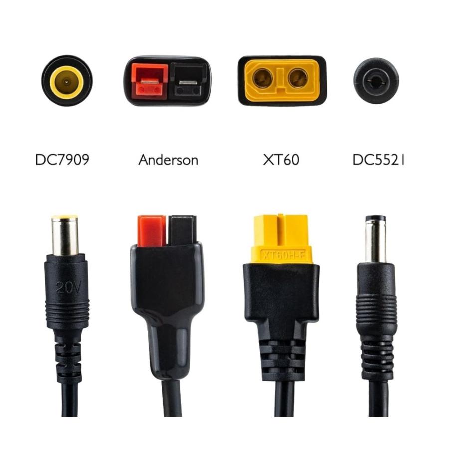 並行輸入品】4in1 ソーラーパネル延長ケーブル 太陽光充電変換ケーブル