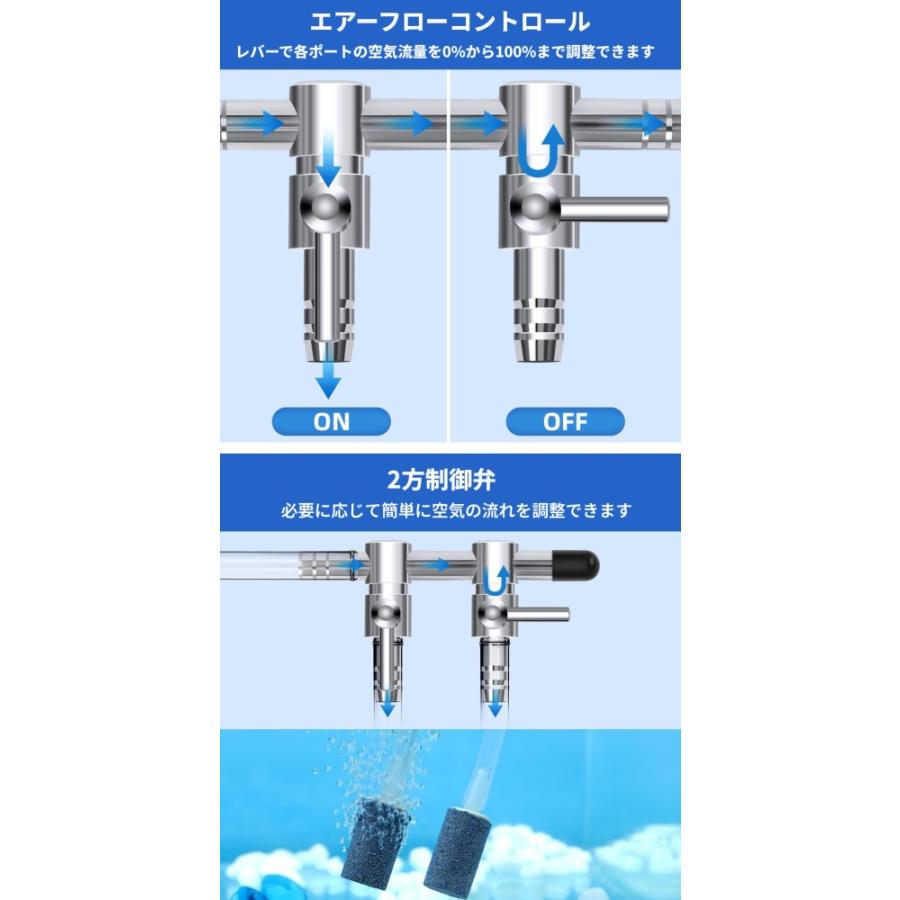 並行輸入品】エアーコック 3分岐 連結 コック 分岐管 エアチューブ