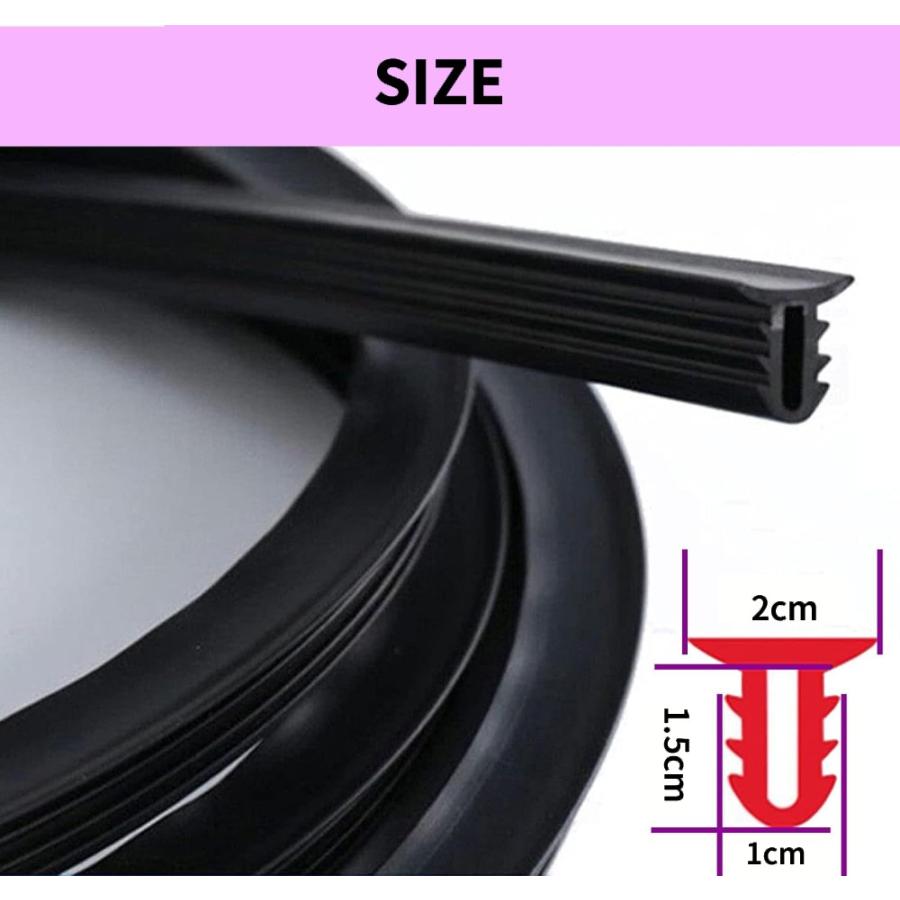 【並行輸入品】ダッシュボード用 ビビリ音低減モール 1.6m 工具付 静音 異音 振動音防止 車用 ゴムモール _. |  | 02