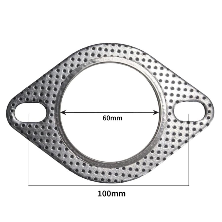 並行輸入品】マフラーガスケット 楕円 60mm 排気 60パイ 60φ用 汎用