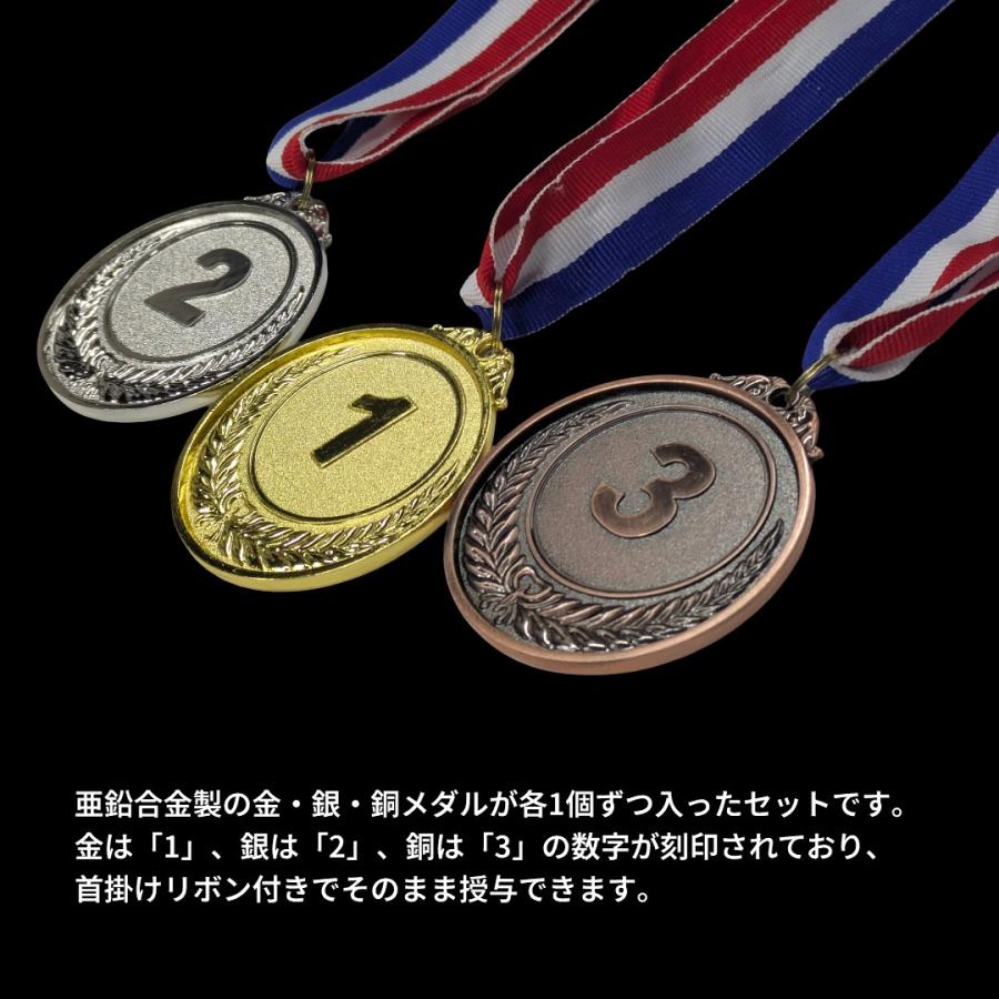 並行輸入品】金属製 金銀銅メダル セット 紐付き 首掛け 運動会 体育祭