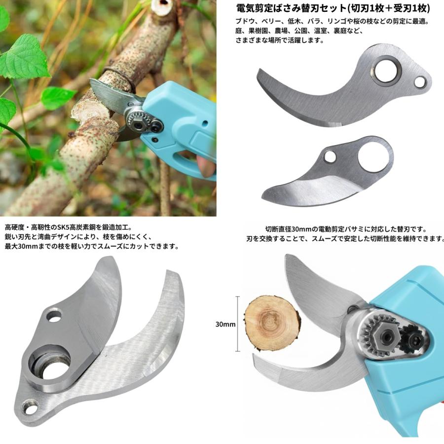 並行輸入品】電動剪定ばさみ 替刃セット 切刃×1 受刃×1 切断直径30mm