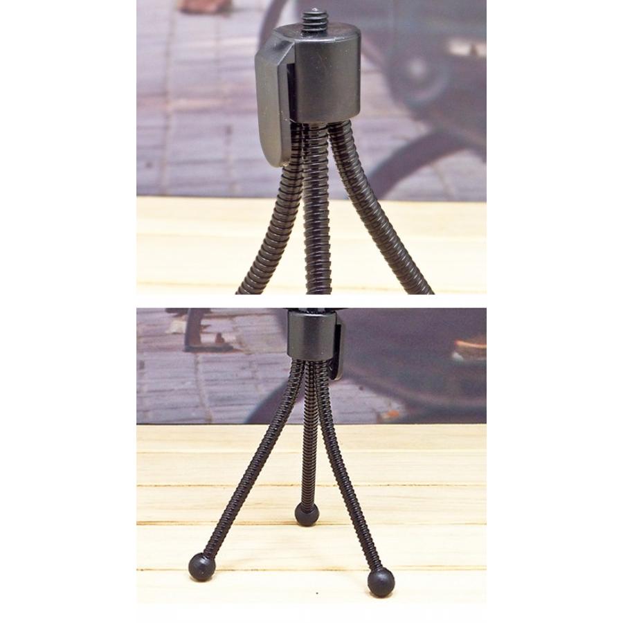 並行輸入品】ミニサイズ フレキシブル カメラ三脚 ブラック カメラ