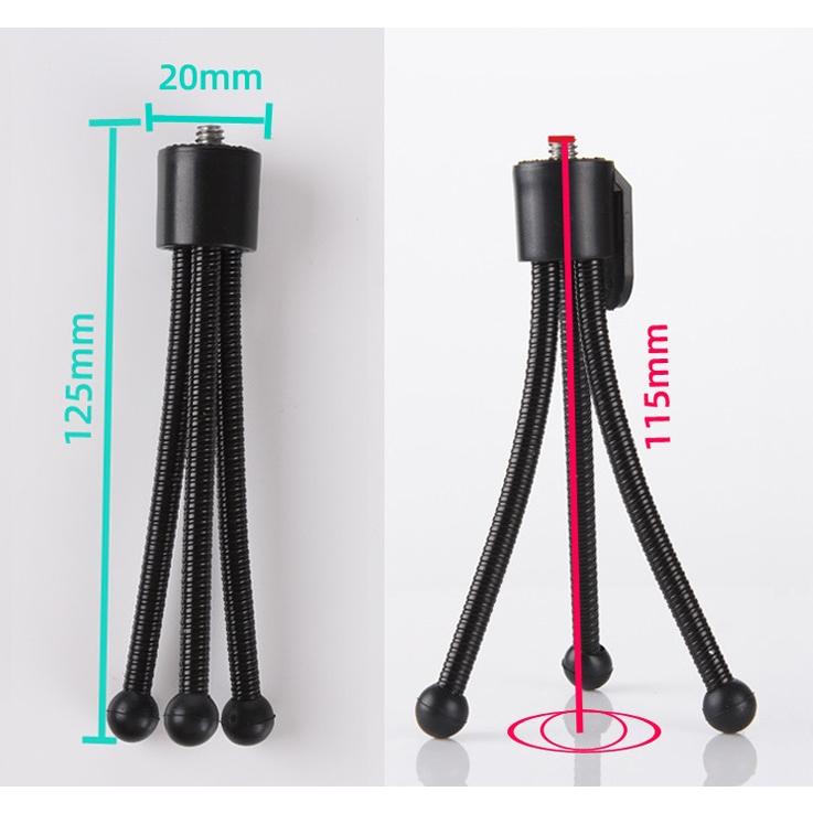 並行輸入品】ミニサイズ フレキシブル カメラ三脚 ブラック カメラ