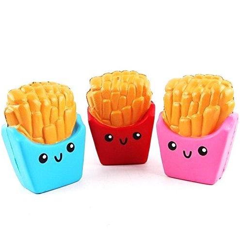 スクイーズ フライドポテト 香り付き 低反発 カラーランダム _