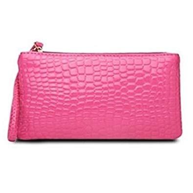 クロコダイル柄 レディース 財布 ピンク ワニ柄 ハンドバッグ 小銭入れ 