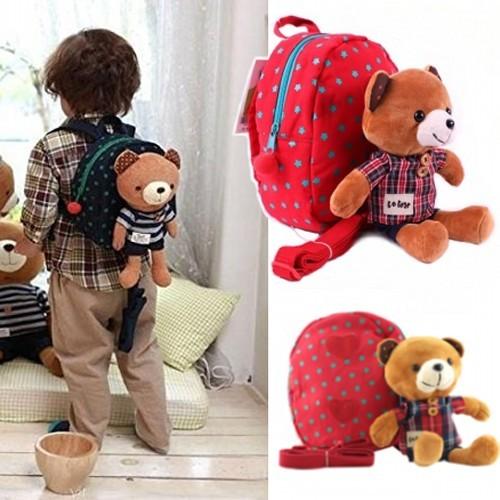 消しゴムはんこNo.110  ちびくまとリュック 消しゴムはんこNo.110 ちびくまとリュック キッズ アニマル リュック