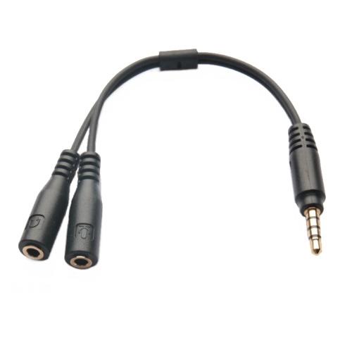 並行輸入品】4極 3.5mmステレオ オーディオ/マイク 分配ケーブル 約