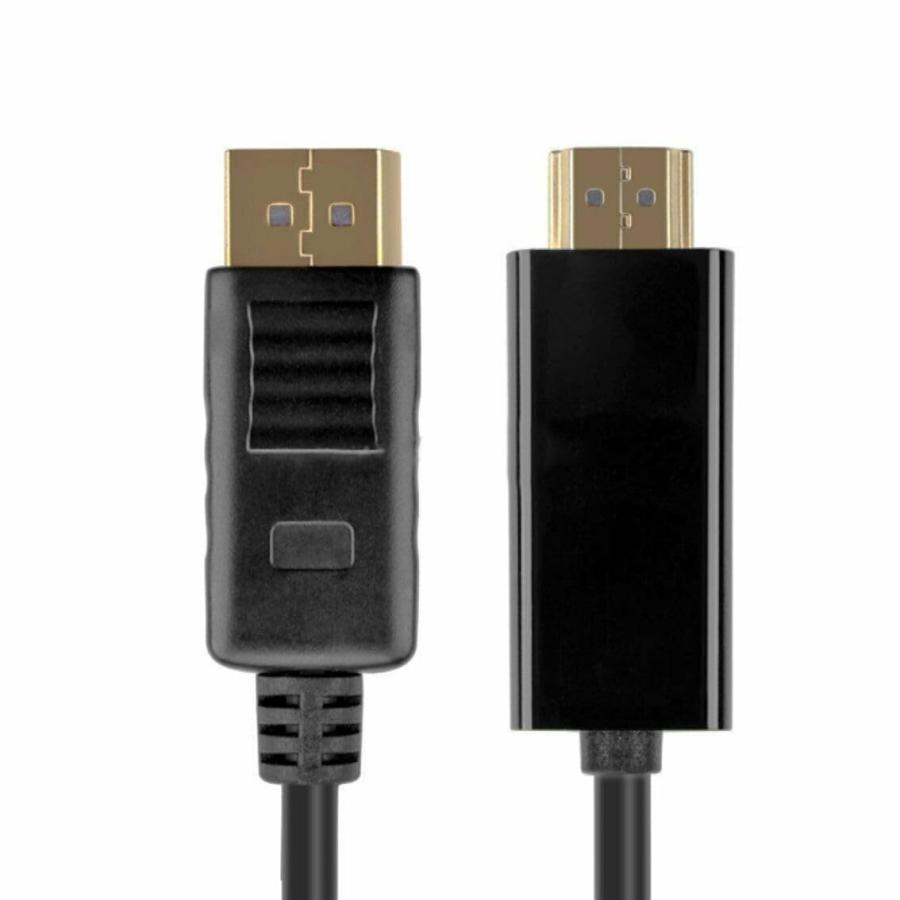 並行輸入品】DisplayPort to HDMIケーブル ブラック DisplayPortオス