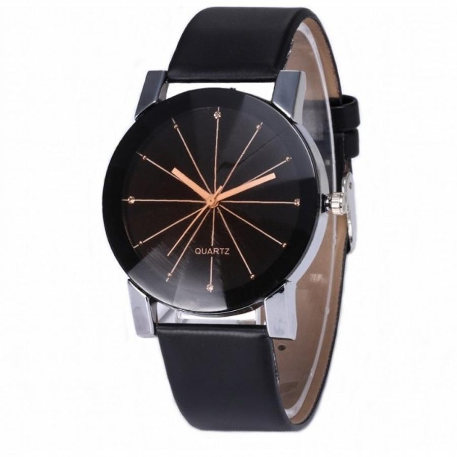 メンズ アナログ クォーツウォッチ おしゃれ シンプル 腕時計 時計 Puレザー プレゼント ブラック 色々な