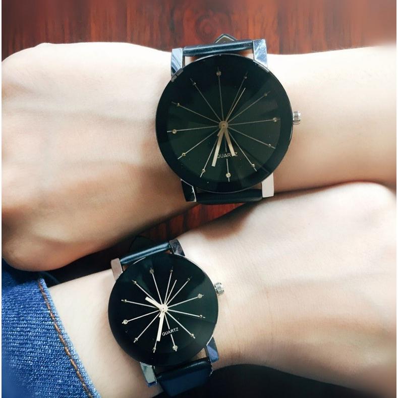 メンズ アナログ クォーツウォッチ おしゃれ シンプル 腕時計 時計 PUレザー プレゼント (ブラック) _｜vaps｜02