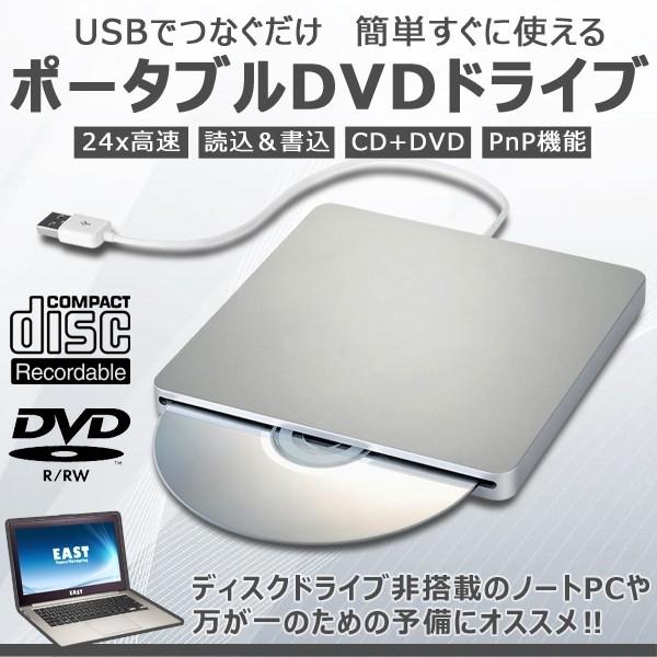 並行輸入品】USB2.0対応 ポータブルDVDドライブ/スロットイン CD-RW