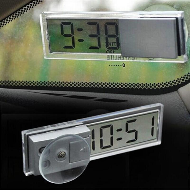 並行輸入品】超薄型 デジタル時計 吸盤式 車載 小型 シンプル キッチン