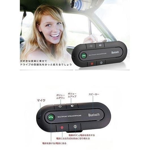 車用 Bluetooth スピーカーフォン ハンズフリー マイク 無線 音楽 通話 Youshowshop 通販 Yahoo ショッピング