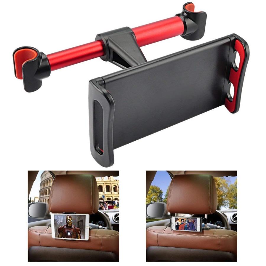 車載 ヘッドレスト用タブレットスタンド 《レッド》 後部座席用 スマホ ホルダー ヘッドレスト _ すぐったレディース福袋 車載 ヘッドレスト用タブレットスタンド 《レッド》 後部座席用 スマホ ホルダー ヘッドレスト _ すぐったレディース福袋