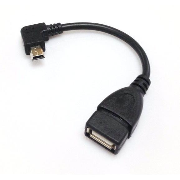 miniUSB ホストケーブル OTGケーブル 90度 L型 miniUSB(オス)-USB-A(メス) 変換 アダプタ _｜vaps｜03