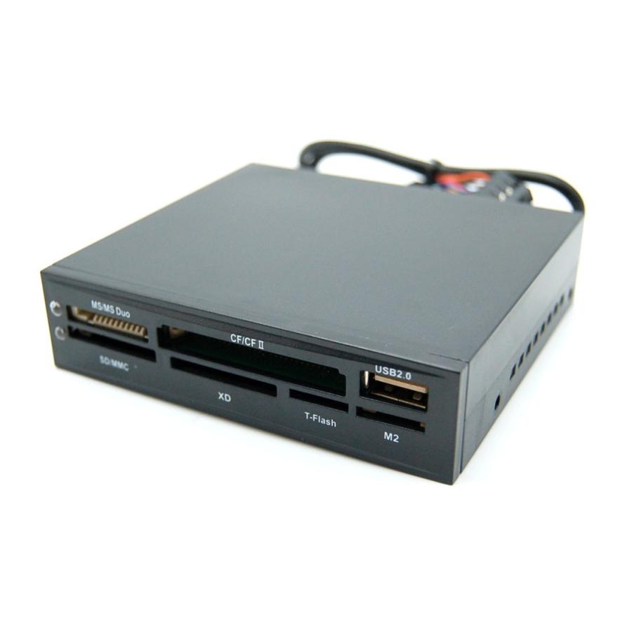 3 5インチベイ対応 内蔵型カードリーダー ブラック Usb2 0 Ms Cfカード Sd Mmc Xd T Flash M2 Youshowshop 通販 Yahoo ショッピング