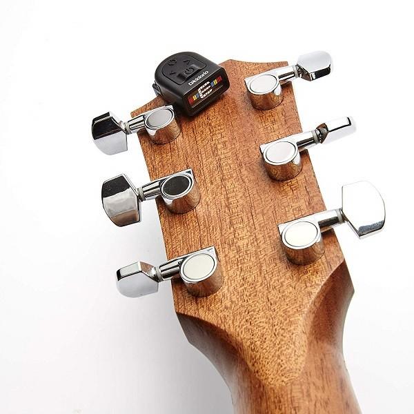 Guitar,Uke,Violin,Bass + DAddario D'Addario PW-CT-12 NS Micro Headstock Chromatic Tuner 