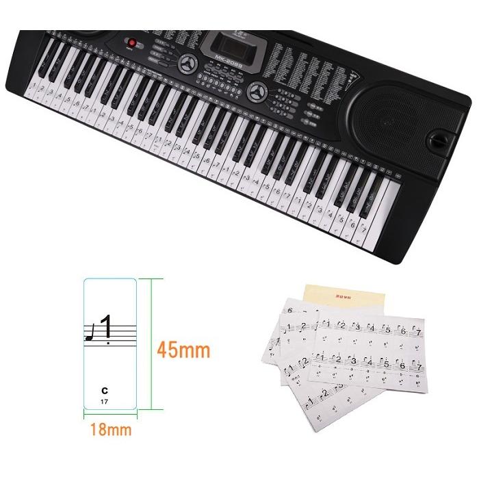 ORIPIA88 デジタルピアノ ホワイト 電子ピアノ専用音符シール　128音色 TAHORNG ( タホーン ) ORIPIA88 (折りたたみ式電子ピアノ・オリピア88