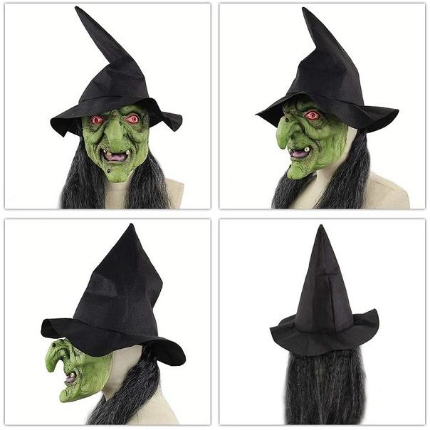 並行輸入品】ハット付き ホラー魔女マスク ハロウィン 仮装 ハット