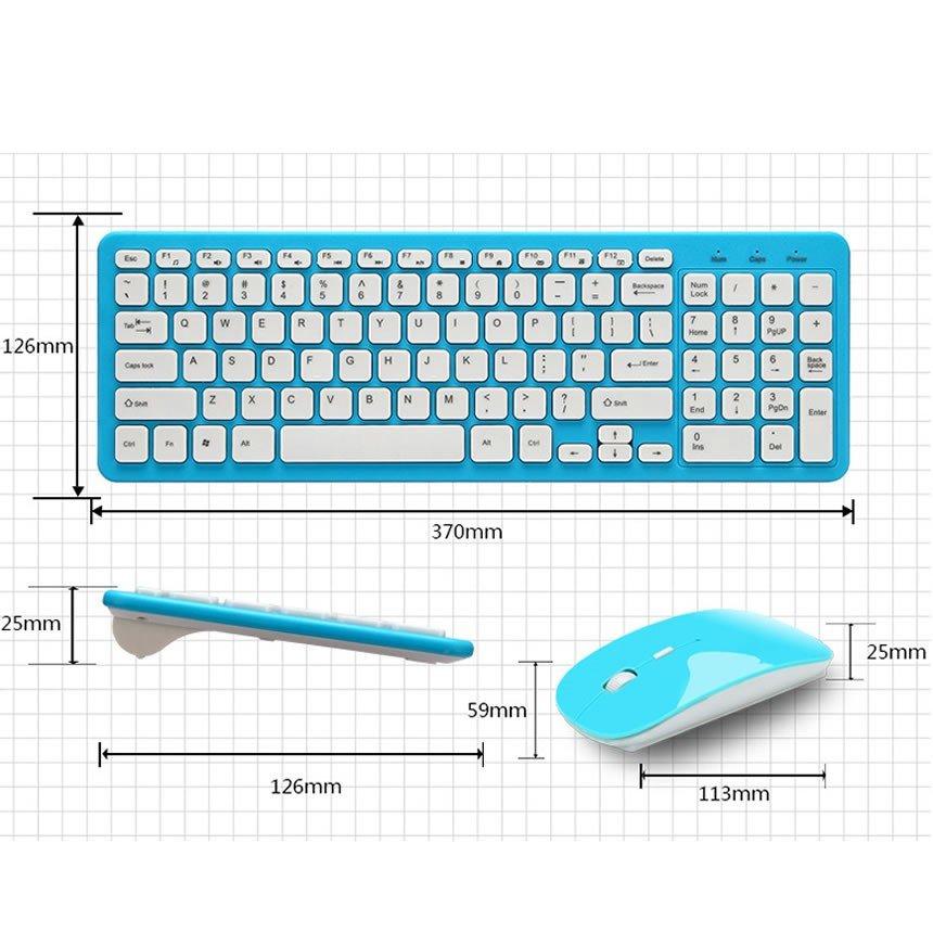 並行輸入品】静音設計 英語配列 ワイヤレスキーボード&マウスセット