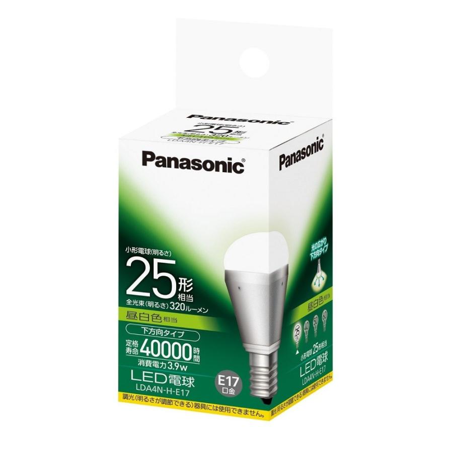 パナソニック LED電球 電球25W形相当 密閉形器具対応 E17口金 昼白色
