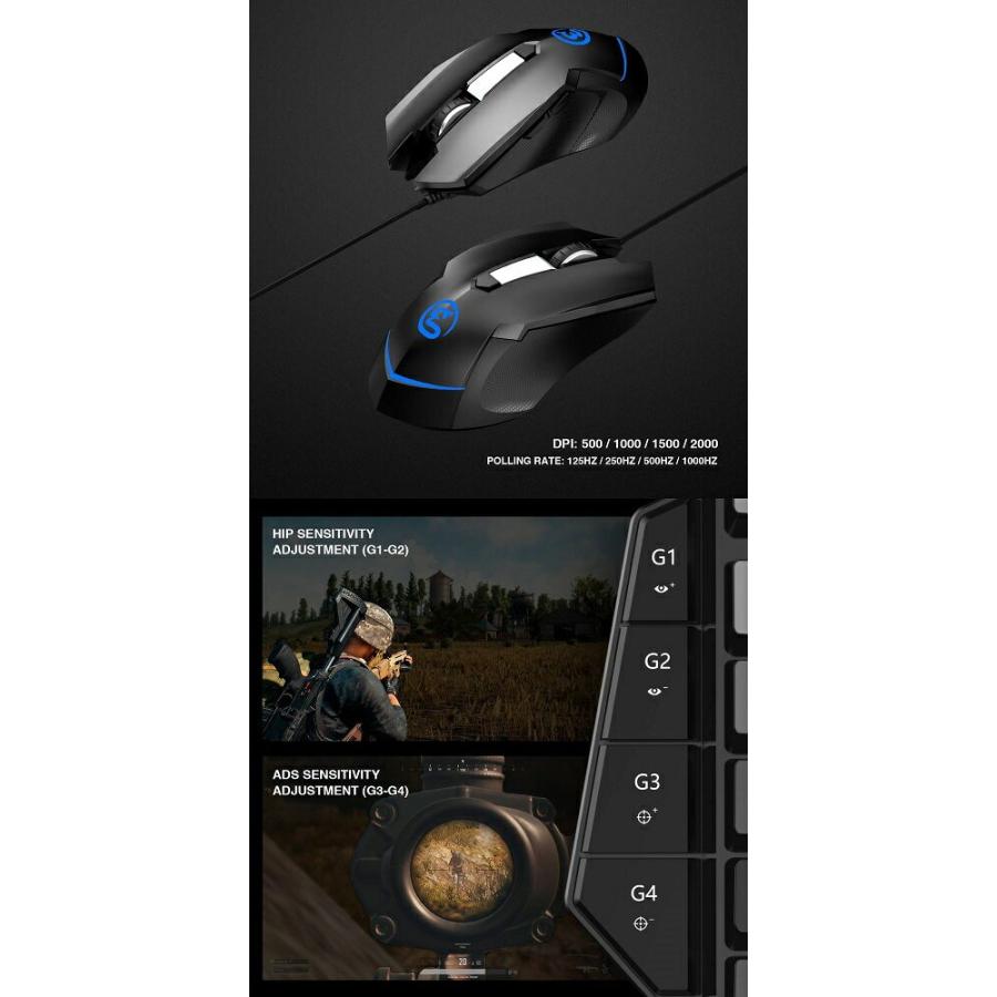 素晴らしい外見 GameSir VX PS4/PS 2.4Ghzドングル 片手ゲーミングキーパッド＆マウス VX E-sportsゲーミング