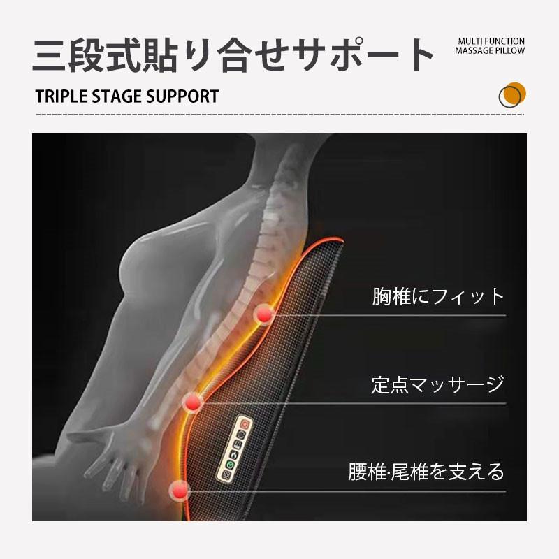 マッサージ器 多機能マッサージ枕 ネックマッサージャー 小型 全身