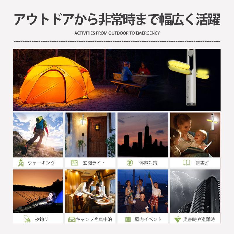 ランタン LED ライト 防災グッズ 吊り下げ SOS機能 充電式 Type