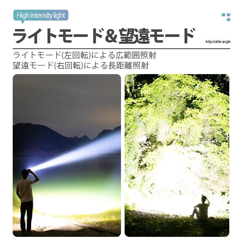 値引き中 ヘッドライト 充電式 LED 作業用 ヘッドランプ 軽量 キャンプ 