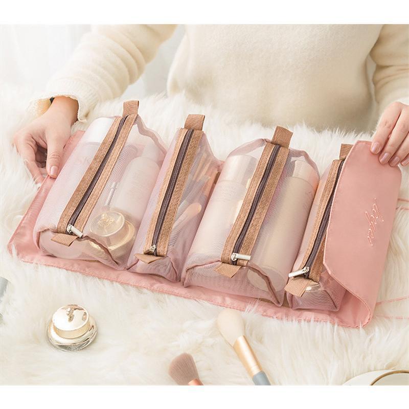 トラベルポーチ 吊り下げ 取り外し可能 旅行 ポーチ 化粧ポーチ