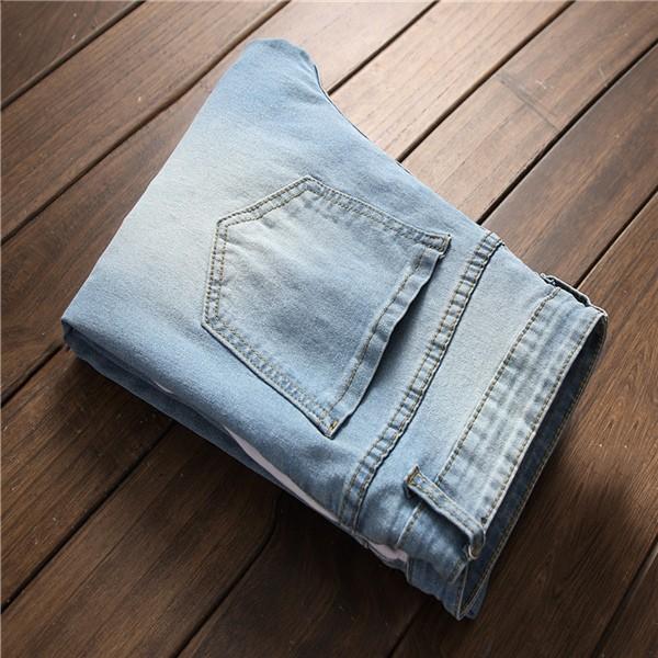 ダメージ ジーンズ メンズ デニム メンズ パンツ ホワイトライン付き 色薄いブルー 4季 綿 売り上げno1 伸縮 ストレッチ Lb19feb14nsnzk ヴァラライ 通販 Yahoo ショッピング