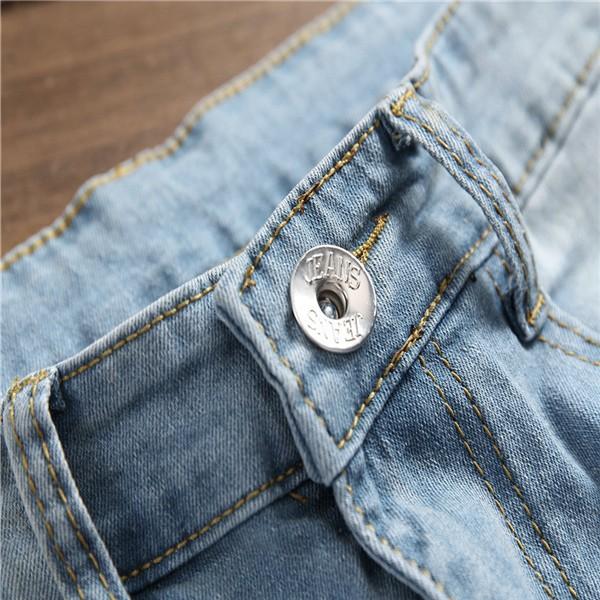 ダメージ ジーンズ メンズ デニム メンズ パンツ ホワイトライン付き 色薄いブルー 4季 綿 売り上げno1 伸縮 ストレッチ Lb19feb14nsnzk ヴァラライ 通販 Yahoo ショッピング