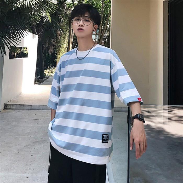 Tシャツ メンズ 半袖 五分丈 トップス 丸いネック ボーダー柄 大きいサイズ カジュアル クラシック シンプル ゆったり 夏 新作 原宿風 Lblrh19jul1nsdxtx09 ヴァラライ 通販 Yahoo ショッピング