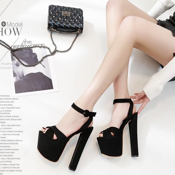 サンダル 靴 レディース 超ハイヒール 太ヒール 17cmヒール スエード Pu 新作 夏 痛くない セクシー ストーム 美脚 トレンドおすすめ Lblrh19may16nscgglx08 ヴァラライ 通販 Yahoo ショッピング