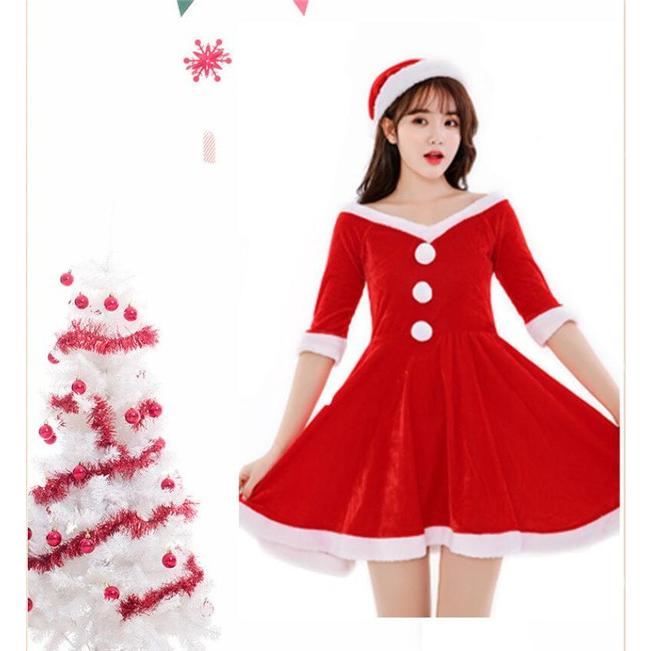 送料無料クリスマス 衣装 レディース ２点セットサンタ服 サンタ コスプレ大人 女性 ワンピース サンタクロース衣装 パーティードレス 仮装 コスチューム Lk01asdjcr03 ヴァラライ 通販 Yahoo ショッピング