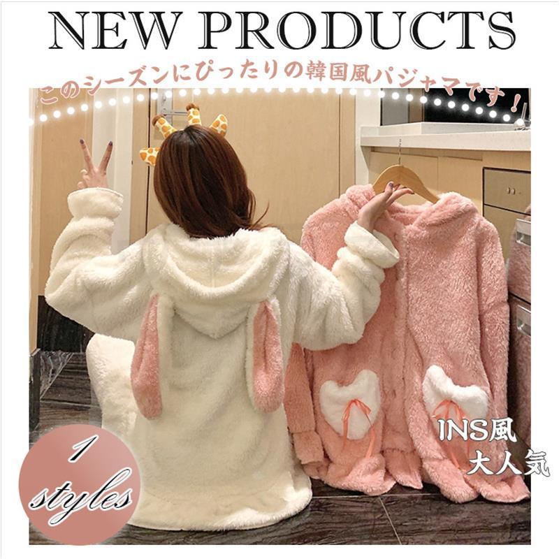 シンプル おしゃれ 韓国風レディース 綺麗めかわいいフード付き寝巻き柔らかい ルームウェア通気性 保温 パジャマ 厚手 ふわふわ おしゃれ 秋 冬 Lsyxl1113shsy01 ヴァラライ 通販 Yahoo ショッピング