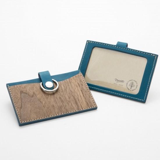 VARCO REALWOOD ID card holder IDケース IDホルダー 定期入れ パスケース メンズ レディース 本革 革 レザー 日本製｜varco-store｜03