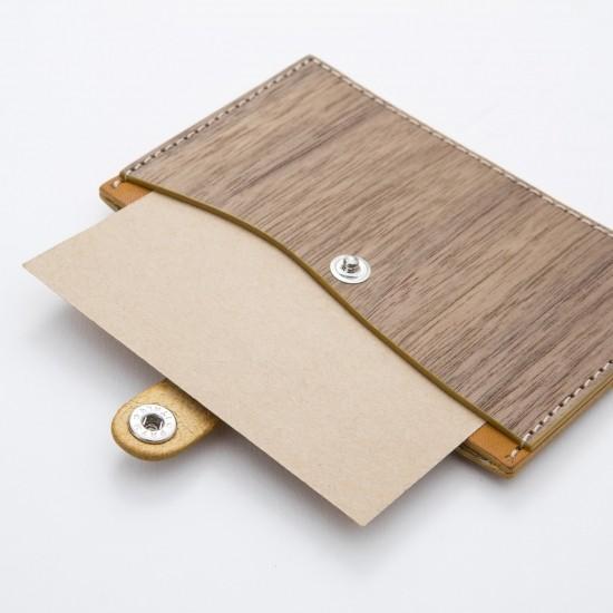 VARCO REALWOOD ID card holder IDケース IDホルダー 定期入れ パスケース メンズ レディース 本革 革 レザー 日本製｜varco-store｜05