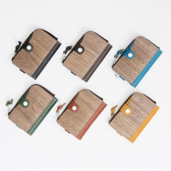 VARCO REALWOOD Key card coin case キーケース 小銭入れ付 メンズ レディース 本革 革 レザー 日本製 コインケース カードケース おしゃれ スマートキー｜varco-store｜02