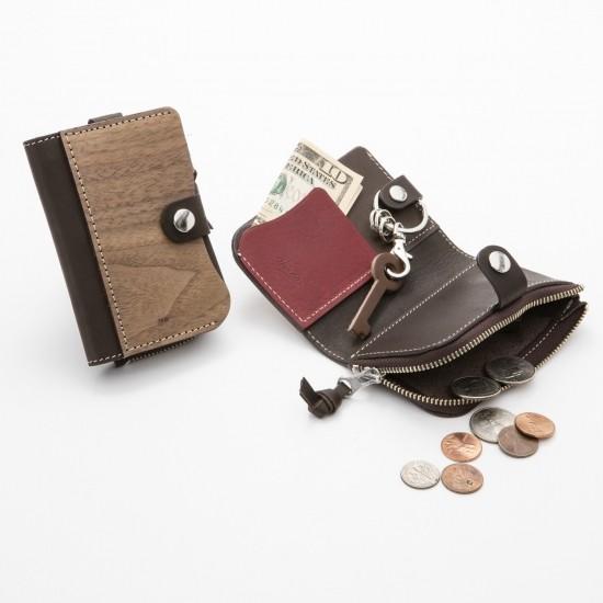 VARCO REALWOOD Key card coin case キーケース 小銭入れ付 メンズ レディース 本革 革 レザー 日本製 コインケース カードケース おしゃれ スマートキー｜varco-store｜05