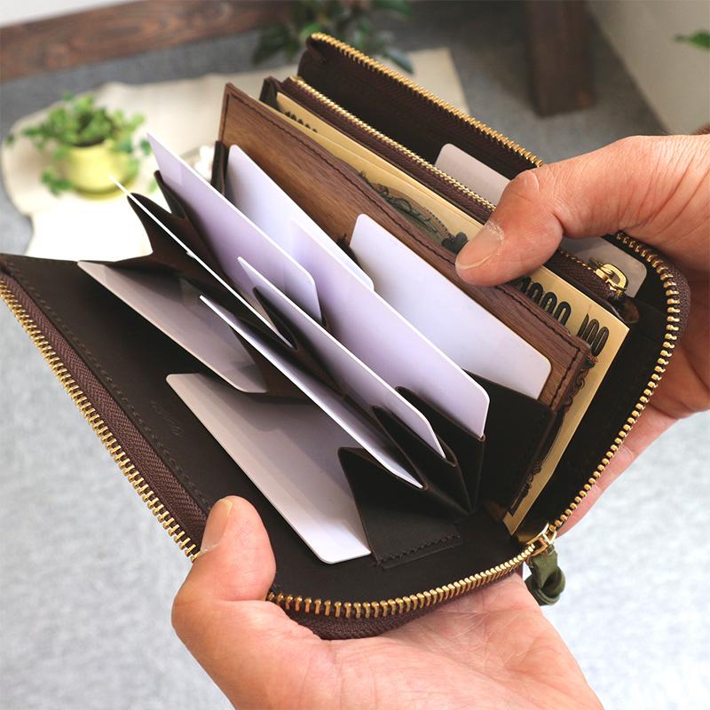 VARCO（ヴァーコ） VARCO REALWOOD L zip wallet NE 長財布 L型 小銭