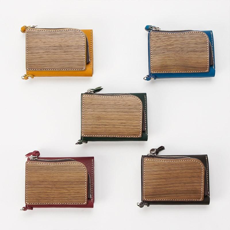 VARCO REALWOOD tri fold wallet 財布 小さい 大容量 コインケース 本革 革 レザー 日本製｜varco-store｜04