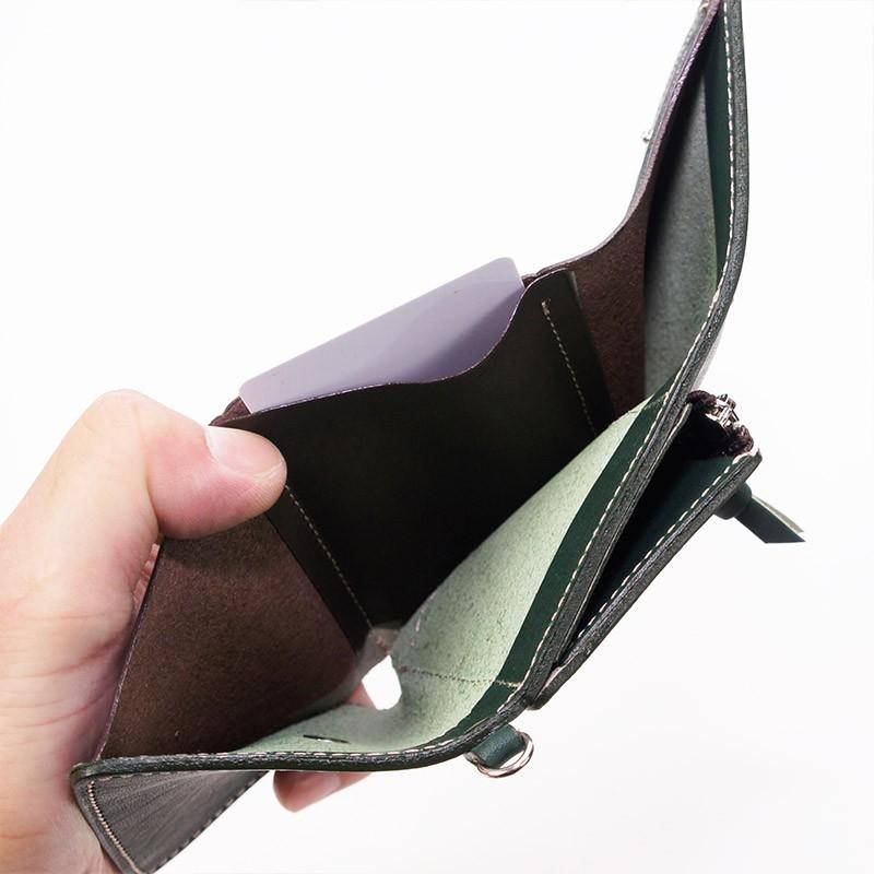 VARCO REALWOOD tri fold wallet 財布 小さい 大容量 コインケース 本革 革 レザー 日本製｜varco-store｜05