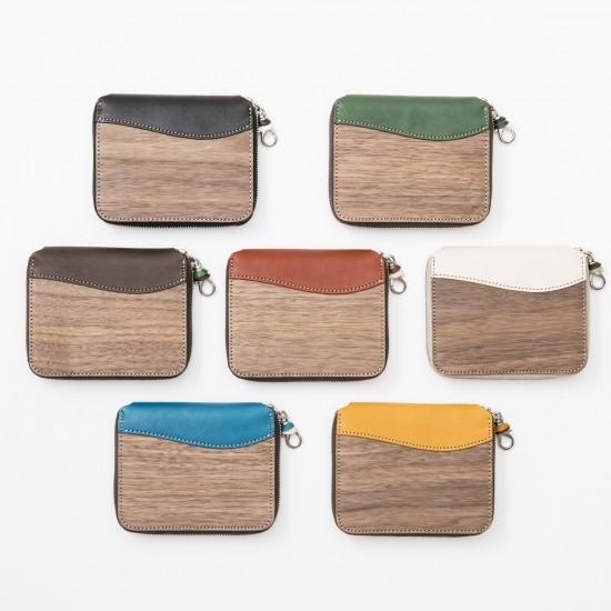 VARCO REALWOOD Zip wallet 財布 二つ折り財布 メンズ レディース 本革