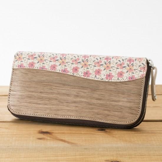 VARCO REAL WOOD F ラウンドジップウォレット レディース ラウンド  