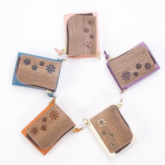 VARCO REALWOOD fleur tri fold wallet 財布 小さい 大容量 コインケース 本革 革 レザー 日本製