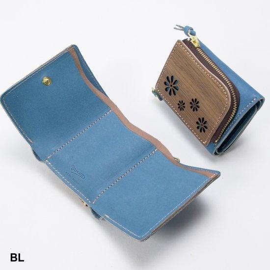 VARCO REALWOOD fleur tri fold wallet 財布 小さい 大容量 コインケース 本革 革 レザー 日本製｜varco-store｜17