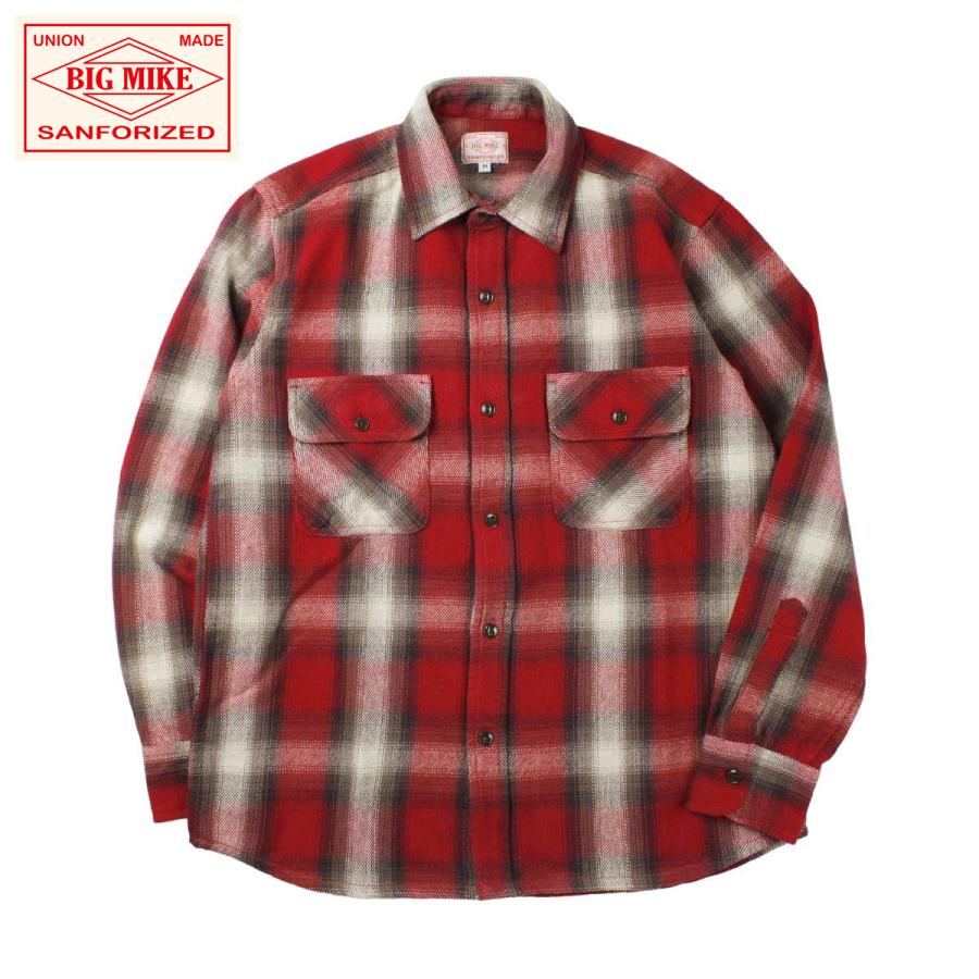希少 70‘s usa製 BIGMIKE ヘビーネルシャツ M相当 70s BIG MIKE FLANNEL SHIRT MADE IN USA 🇺🇸 Size